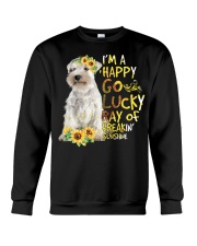 I Am Happy Go Lucky Miniature Schnauzer 1 Crewneck Sweatshirt tile