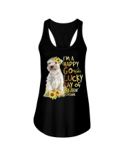 I Am Happy Go Lucky Miniature Schnauzer 1 Ladies Flowy Tank tile