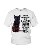Father Day - Black Cat Youth T-Shirt tile