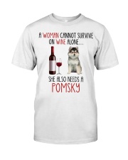 She Also Needs - Pomsky Classic T-Shirt front
