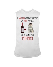 She Also Needs - Pomsky Sleeveless Tee tile