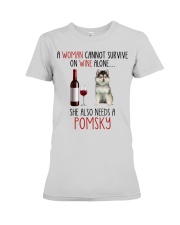 She Also Needs - Pomsky Premium Fit Ladies Tee tile