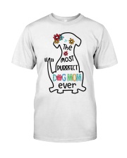 most purrfect dog mom dog shape Premium Fit Mens Tee tile