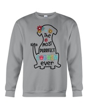 most purrfect dog mom dog shape Crewneck Sweatshirt tile