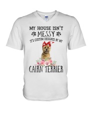 Messy - Cairn Terrier 1 V-Neck T-Shirt tile