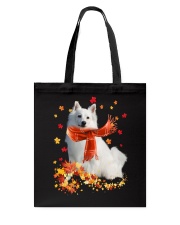 Autumn Leaves Scraf - American Eskimo Tote Bag tile
