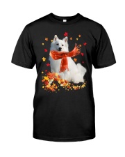 Autumn Leaves Scraf - American Eskimo Premium Fit Mens Tee tile