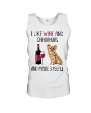Three People - Long-haired Tan Chihuahua Unisex Tank tile