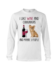 Three People - Long-haired Tan Chihuahua Long Sleeve Tee tile