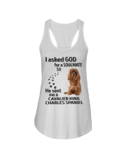 Canine Soulmate - Cavalier King Charles Spaniel 4 Ladies Flowy Tank tile