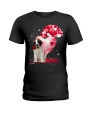 Valentine Balloon - Saint Bernard Ladies T-Shirt tile