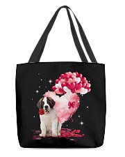 Valentine Balloon - Saint Bernard All-Over Tote tile