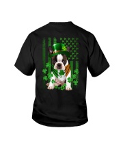 Lucky Flag - BRINDLE Boston Terrier Youth T-Shirt tile