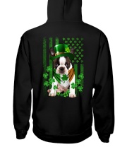 Lucky Flag - BRINDLE Boston Terrier Hooded Sweatshirt tile