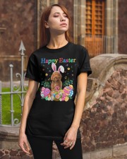Happy Easter - RED Labradoodle Classic T-Shirt apparel-classic-tshirt-lifestyle-06