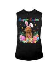 Happy Easter - RED Labradoodle Sleeveless Tee tile