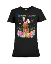 Happy Easter - RED Labradoodle Premium Fit Ladies Tee tile