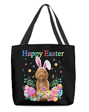 Happy Easter - RED Labradoodle All-Over Tote tile