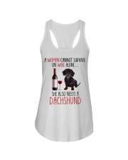 She Also Needs - Dachshund Ladies Flowy Tank tile