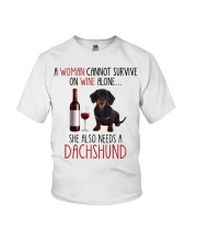She Also Needs - Dachshund Youth T-Shirt tile
