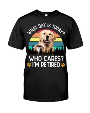Retired - Golden Retriever 2 Classic T-Shirt front