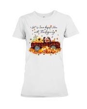 Thanksgiving - old english bulldog 1 Premium Fit Ladies Tee tile