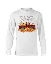 Thanksgiving - old english bulldog 1 Long Sleeve Tee tile