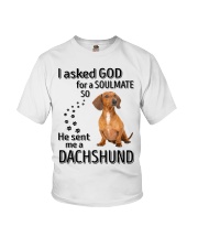 Canine Soulmate - RED Dachshund Youth T-Shirt tile