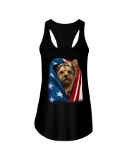American flag - Yorkshire Terrier Ladies Flowy Tank tile