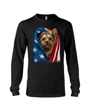 American flag - Yorkshire Terrier Long Sleeve Tee tile
