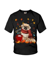 Hot Chocolate - Tibetan Spaniel Youth T-Shirt tile