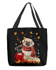 Hot Chocolate - Tibetan Spaniel All-Over Tote tile