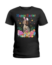 Happy Easter - English Setter 2 Ladies T-Shirt tile