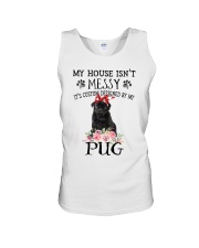 Messy - BLACK Pug 1 Unisex Tank tile