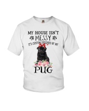 Messy - BLACK Pug 1 Youth T-Shirt tile