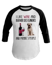 Three People - Bouvier des Flandres Baseball Tee tile