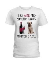Three People - Bouvier des Flandres Ladies T-Shirt tile
