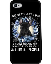 Hate People - French Bulldog Phone Case tile