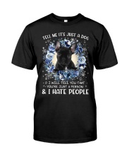 Hate People - French Bulldog Classic T-Shirt front