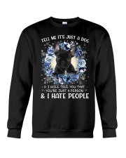 Hate People - French Bulldog Crewneck Sweatshirt tile