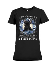 Hate People - French Bulldog Premium Fit Ladies Tee tile