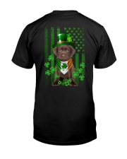 Lucky Flag - CHOCOLATE Labrador Classic T-Shirt back