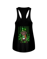 Lucky Flag - CHOCOLATE Labrador Ladies Flowy Tank tile