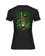 Lucky Flag - CHOCOLATE Labrador Premium Fit Ladies Tee tile