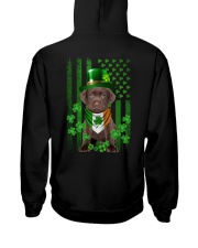 Lucky Flag - CHOCOLATE Labrador Hooded Sweatshirt tile