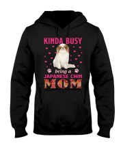Kinda Busy - Japanese Chin 1 Hooded Sweatshirt tile