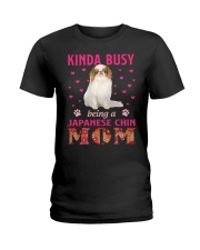 Kinda Busy - Japanese Chin 1 Ladies T-Shirt tile
