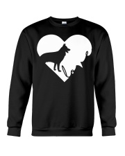 Heart Love - German Shepherd Crewneck Sweatshirt tile