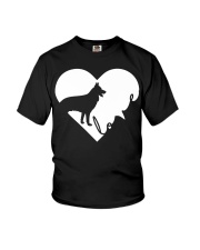 Heart Love - German Shepherd Youth T-Shirt tile
