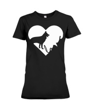 Heart Love - German Shepherd Premium Fit Ladies Tee tile